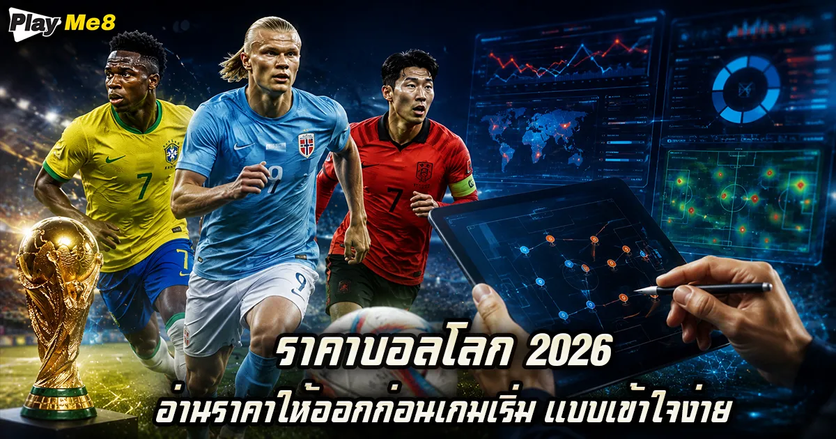 ดู ราคาบอลโลก 2026 แบบเข้าใจง่าย ก่อนตัดสินใจเลือกคู่เดิมพัน